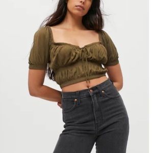 Urban Outfitters Kristy Shirred Blouse